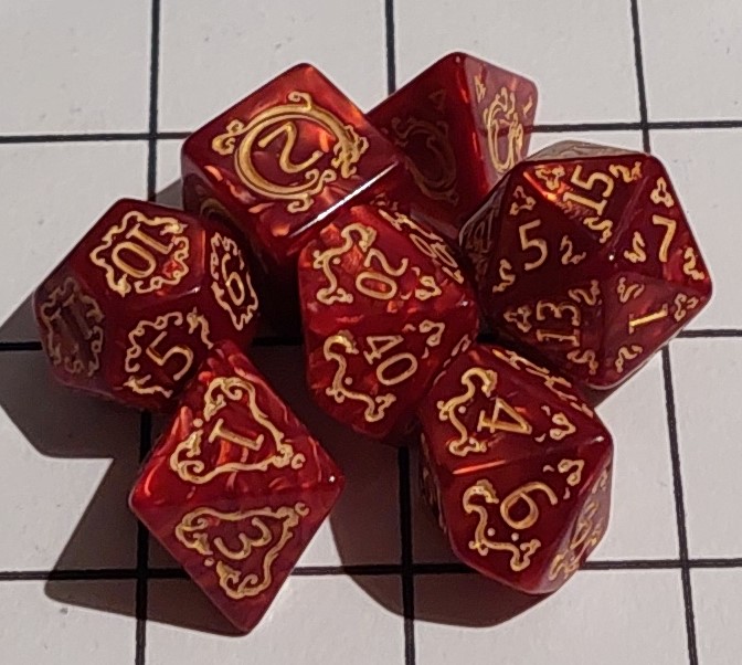 Red and Gold Dice